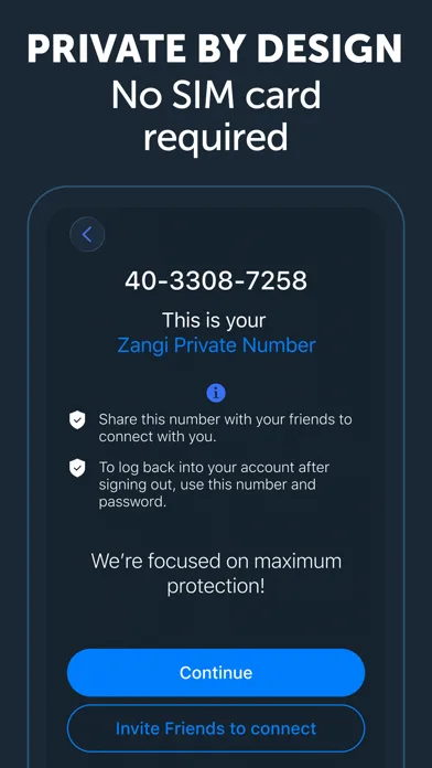Zangi Private Messenger screenshot 1