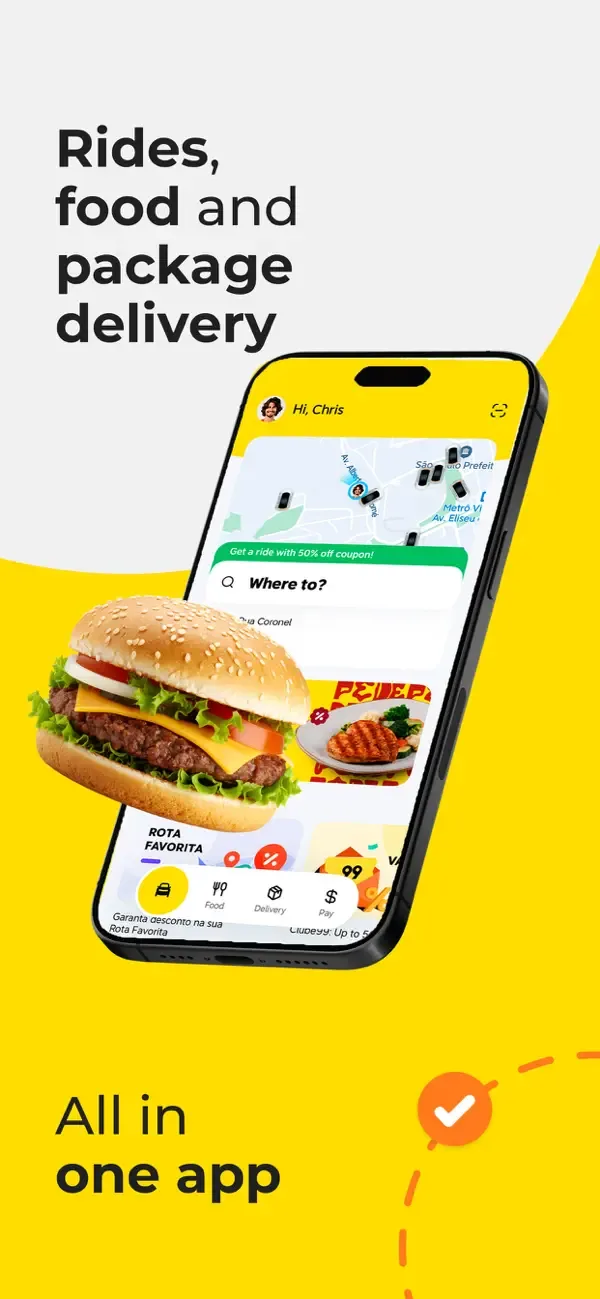 99: Rides, Food, Pay screenshot 1