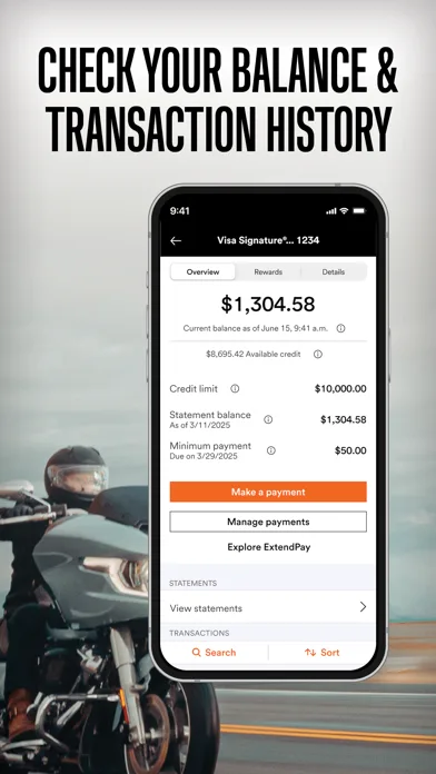 Harley-Davidson® Visa® Card screenshot 3