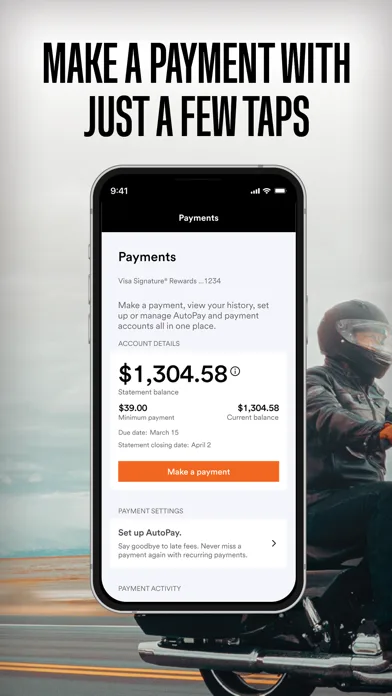 Harley-Davidson® Visa® Card screenshot 4