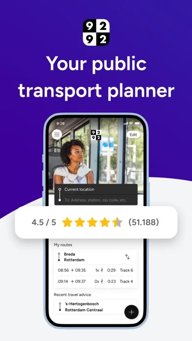 9292 travel planner + e-ticket screenshot 1