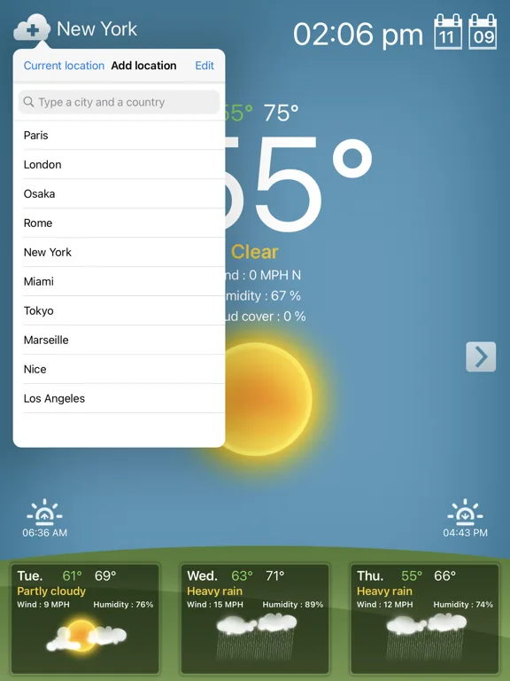 Weather for iPad! screenshot 4