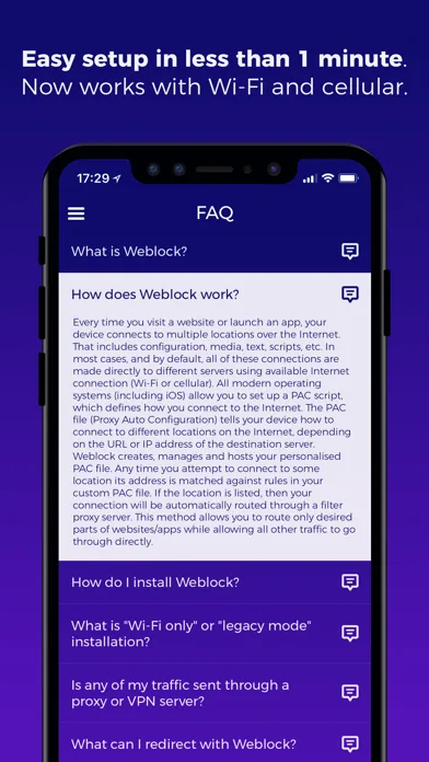 Weblock: adblock & proxy screenshot 5