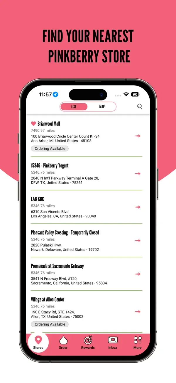 Pinkberry screenshot 4