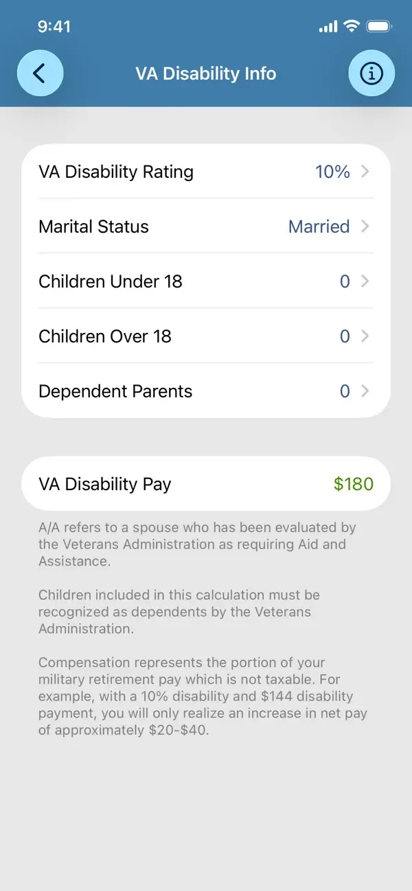 Military Retirement screenshot 4