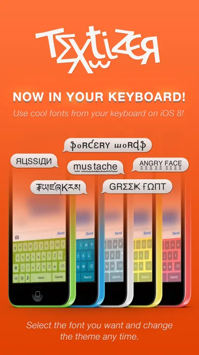 Textizer Font Keyboards Free - Fancy Keyboard themes with Emoji Fonts for Instagram screenshot 2
