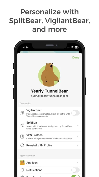 TunnelBear: Secure VPN & Wifi screenshot 5