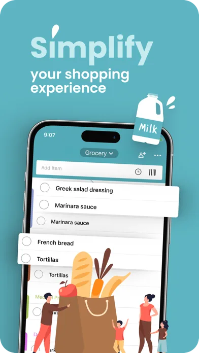 Grocery List: Out of Milk screenshot 1