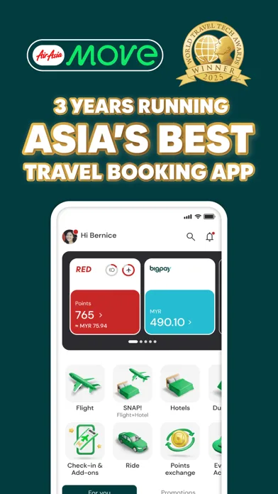AirAsia MOVE: Flights & Hotels screenshot 1