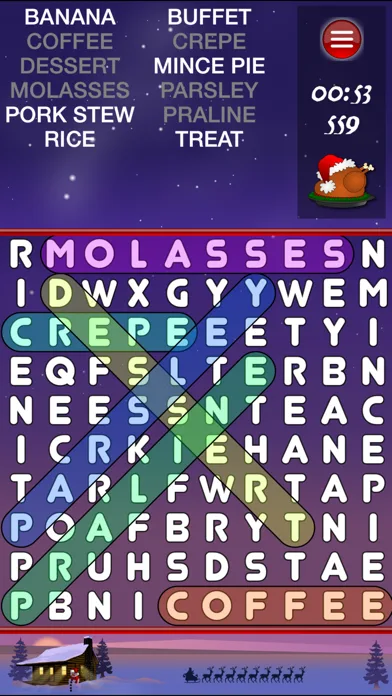 WordSearch Christmas HD screenshot 2
