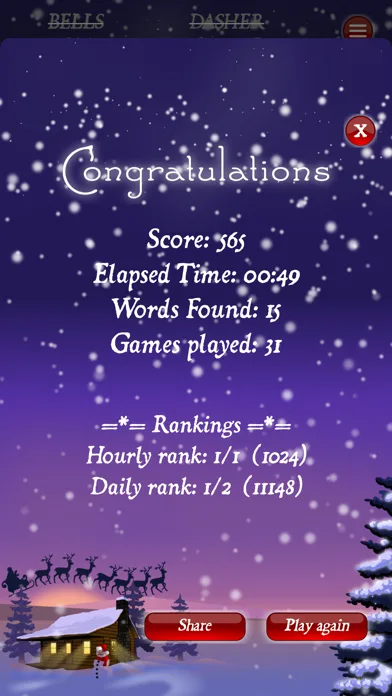 WordSearch Christmas HD screenshot 5