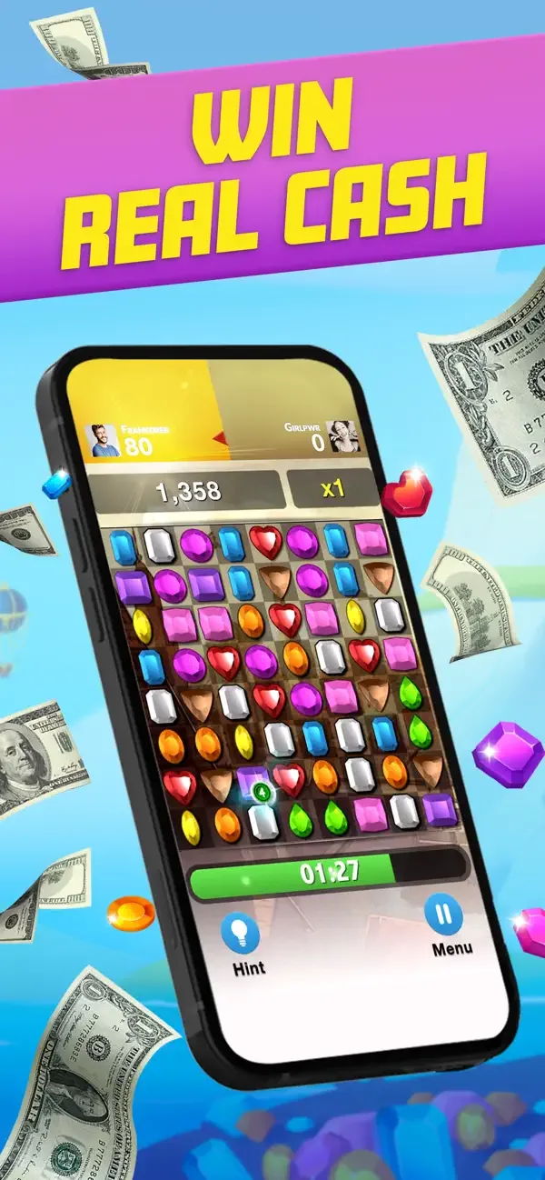 Diamond Strike - Match 3 Games screenshot 1