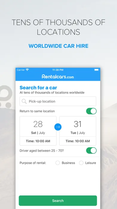 Rentalcars.com Car rental App screenshot 1