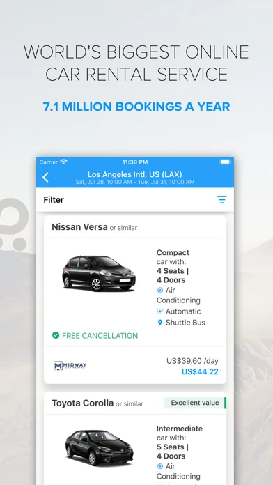 Rentalcars.com Car rental App screenshot 4