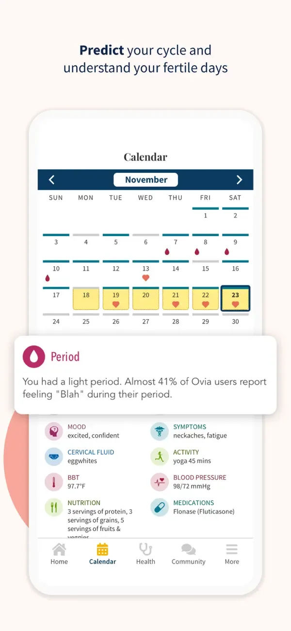 Ovia Cycle & Pregnancy Tracker screenshot 3