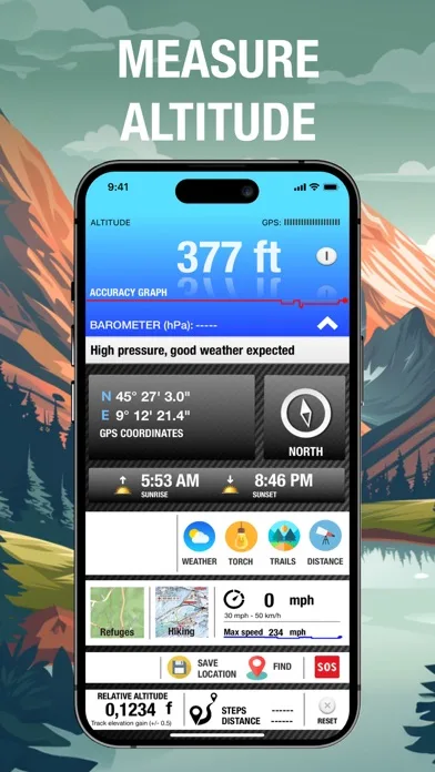 Altimeter GPS & Barometer screenshot 1