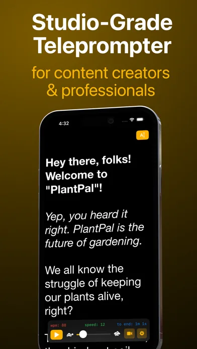 Telepromptr screenshot 1