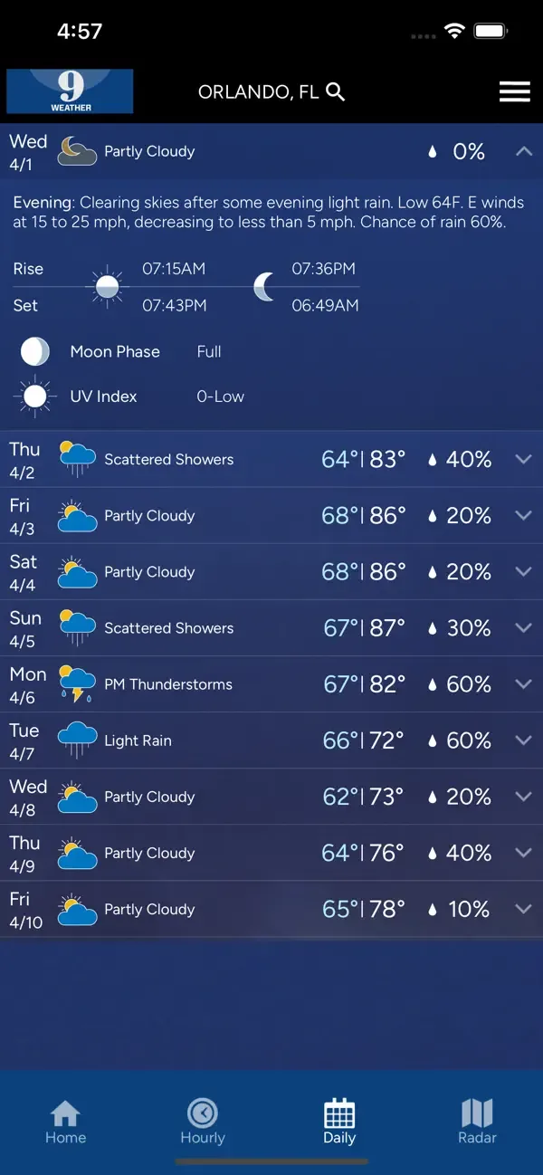 WFTV Weather screenshot 3