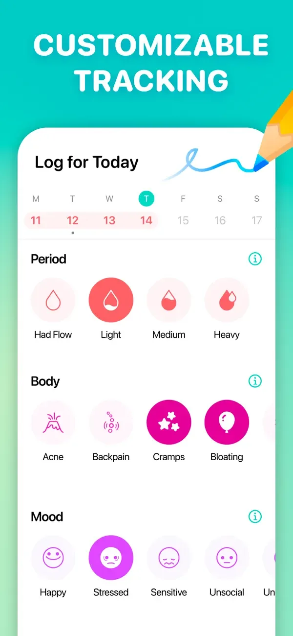 Cycles: Period & Cycle Tracker screenshot 3