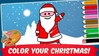 Christmas: Kids coloring games screenshot 2