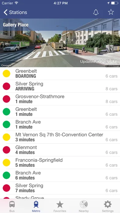DC Metro and Bus - Tracker screenshot 1