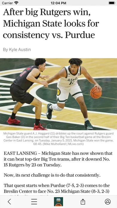 Spartans Basketball News screenshot 2