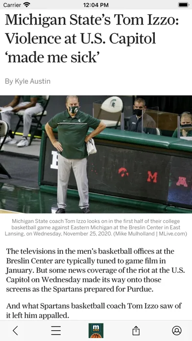 Spartans Basketball News screenshot 3