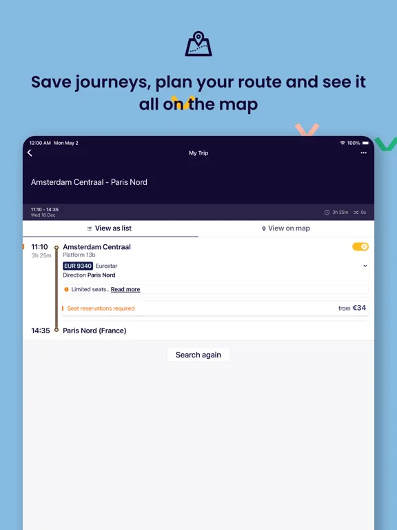 Eurail/Interrail Rail Planner screenshot 2