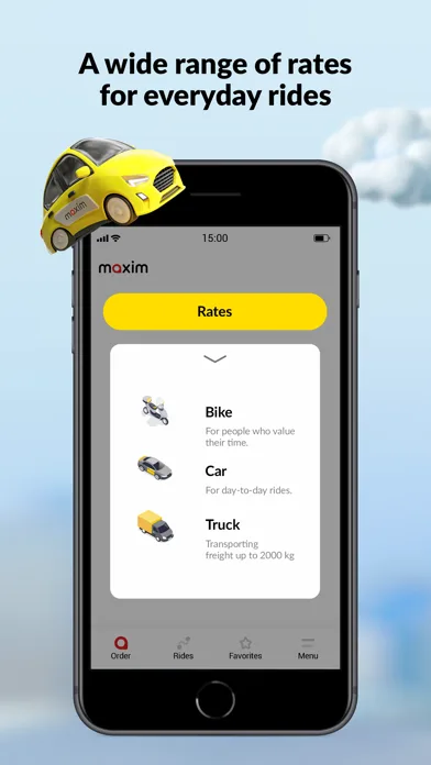 maxim: order a taxi & delivery screenshot 3