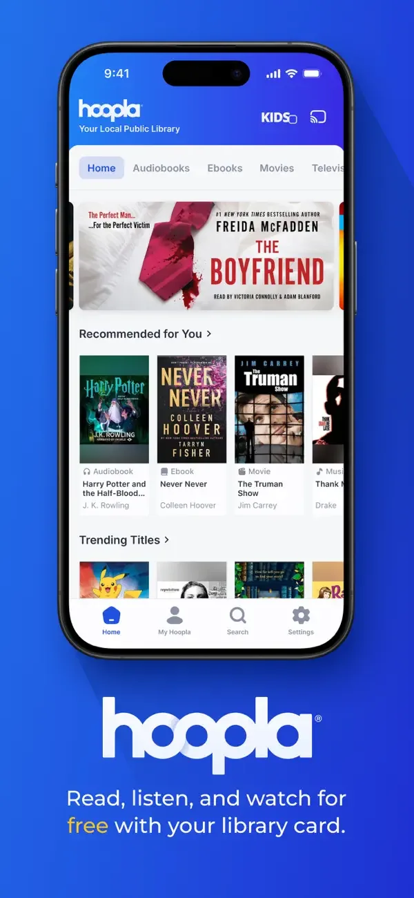 Hoopla: Your Library Anywhere screenshot 1