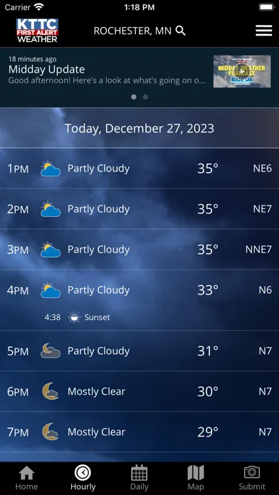 KTTC First Alert Weather screenshot 2