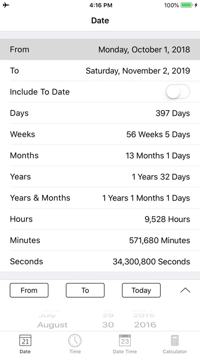 Date and Time Calculator Pro screenshot 1