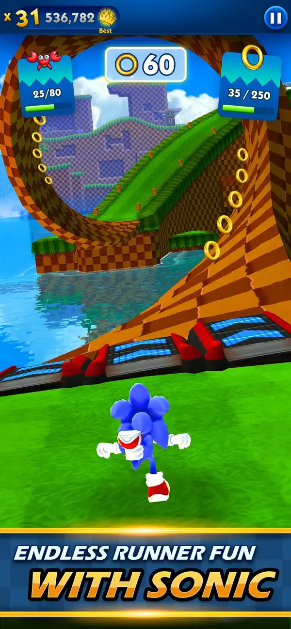 Sonic Dash: Fun Endless Runner screenshot 1
