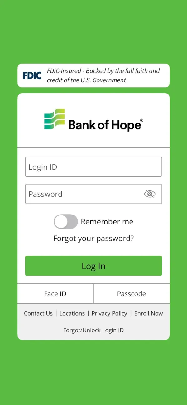 Bank of Hope screenshot 1