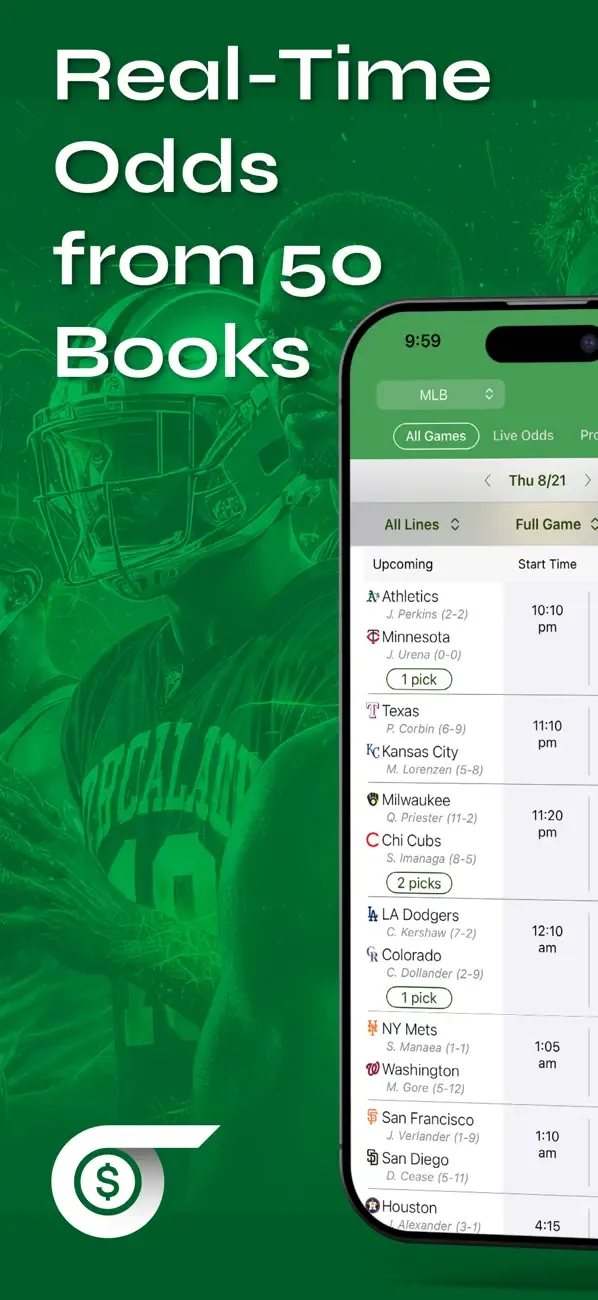 Live Scores and Odds screenshot 1