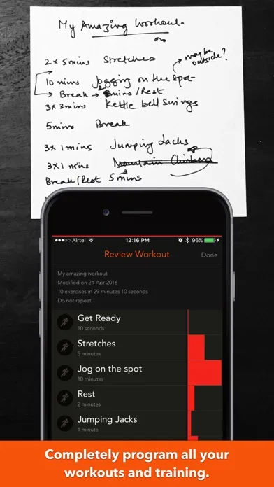 Workouts+ HIIT Interval Timer screenshot 1