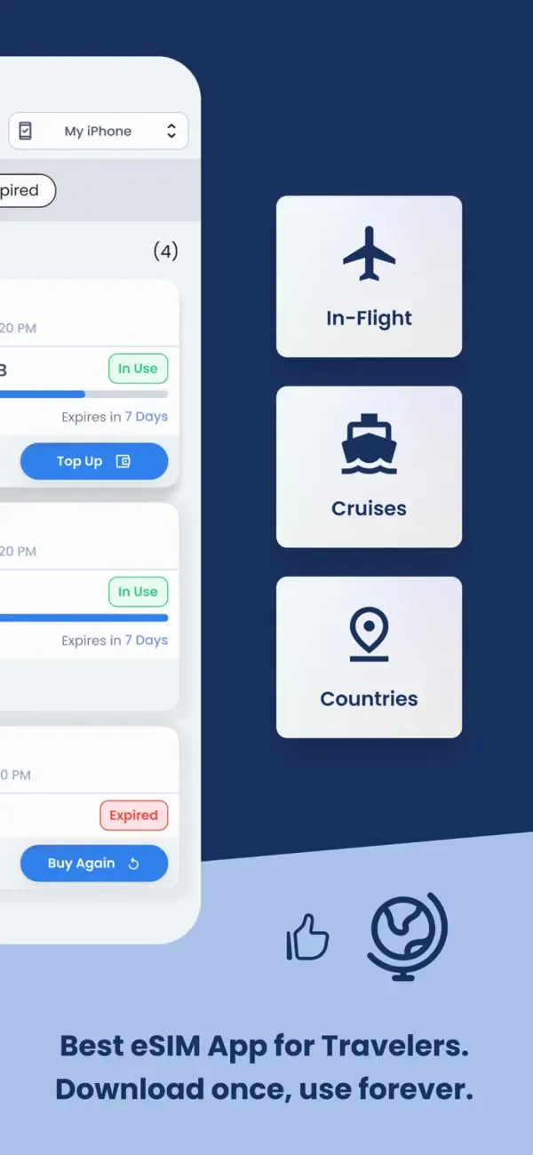 eSIM + Travel Data : GigSky screenshot 3