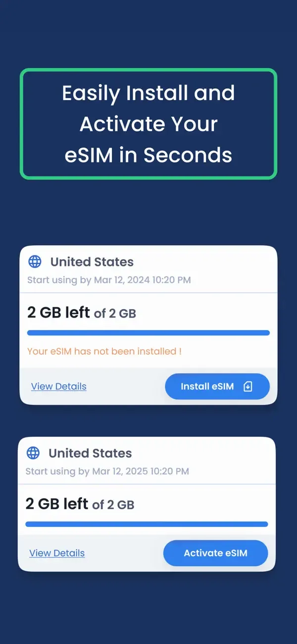 eSIM + Travel Data : GigSky screenshot 5