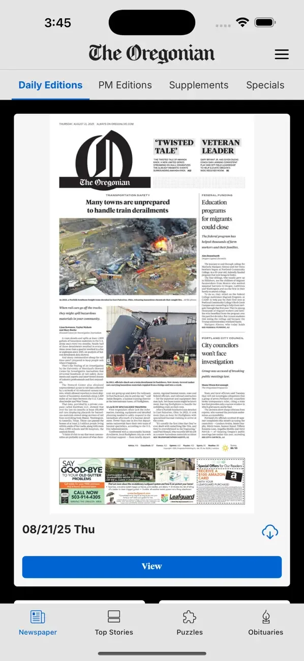 The Oregonian News screenshot 1
