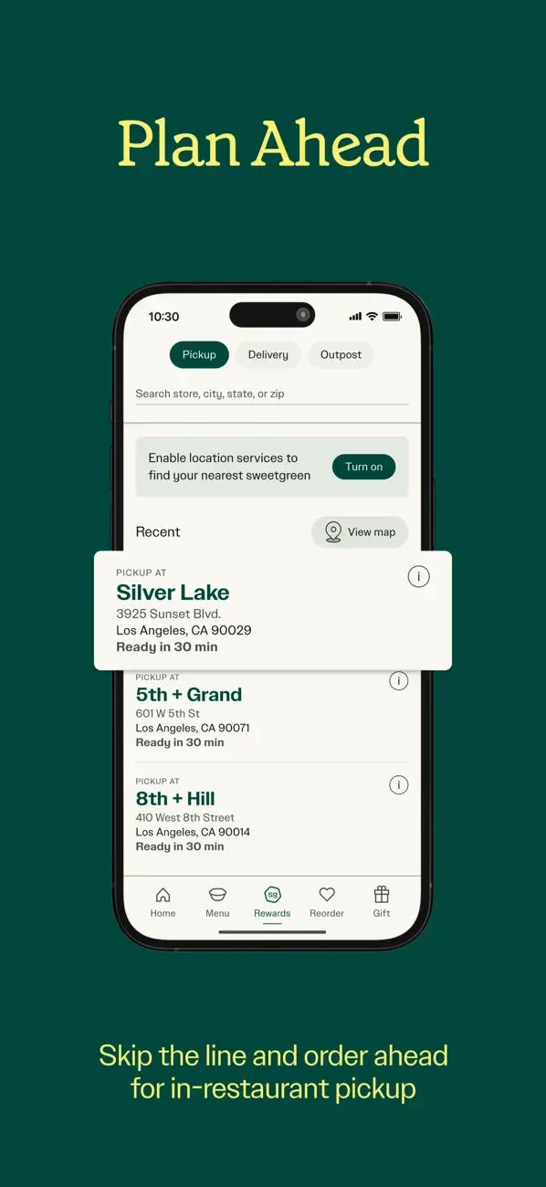 sweetgreen screenshot 2