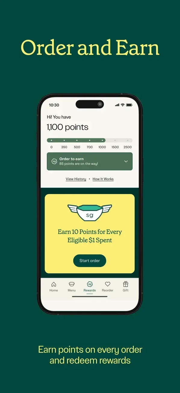 sweetgreen screenshot 3