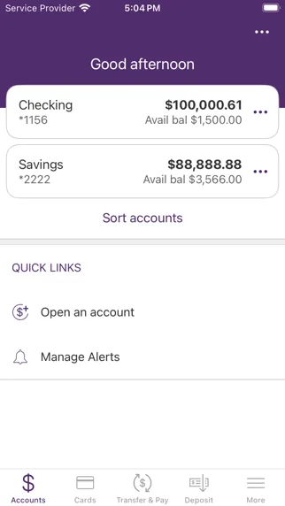 Franklin Savings Bank screenshot 2