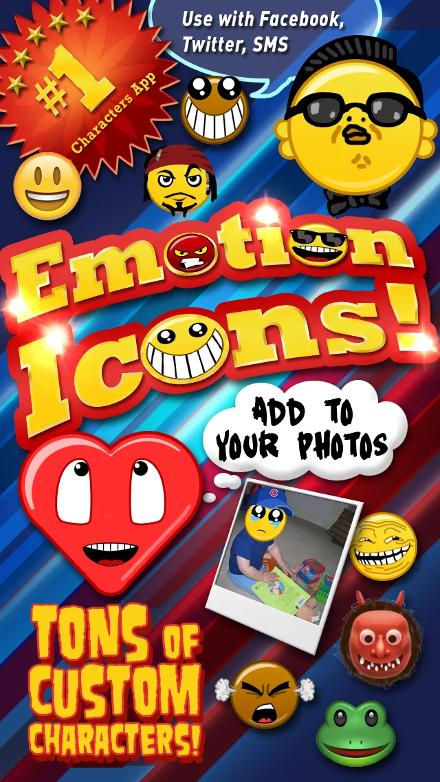 Emoji Characters and Smileys Free! screenshot 1