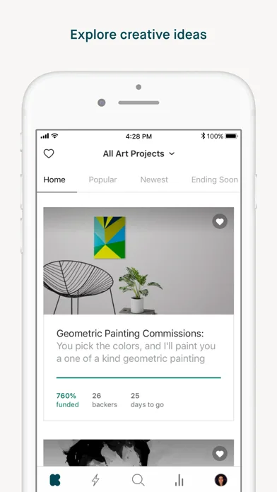 Kickstarter: Projects You Love screenshot 1