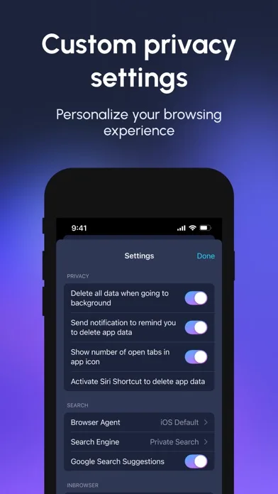 InBrowser - Private Browsing screenshot 3