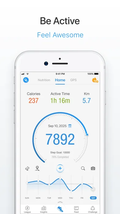 Pacer Pedometer Step Counter screenshot 1
