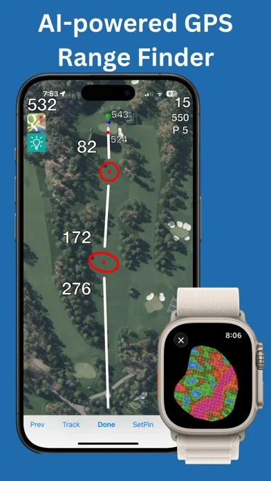 Golf GPS Range Finder: ForeFun screenshot 1