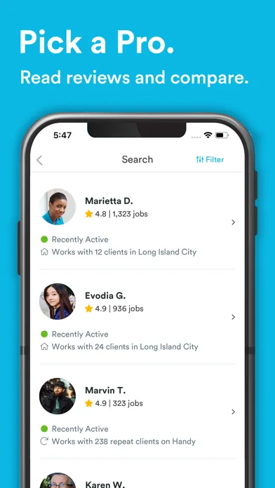 Handy.com screenshot 4
