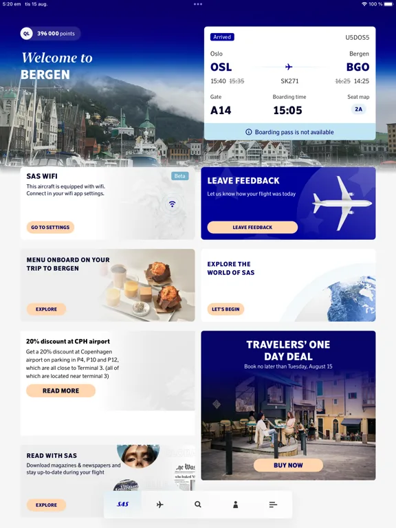 SAS – Scandinavian Airlines screenshot 1