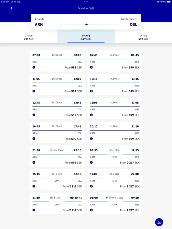 SAS – Scandinavian Airlines screenshot 3